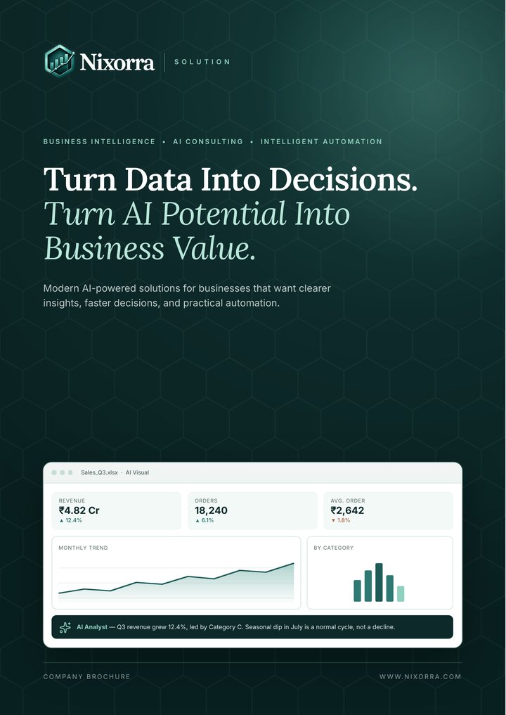 Cover of the Nixorra Solution brochure